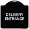 Signmission Traffic Entrance Delivery Entrance Heavy-Gauge Aluminum Architectural Sign, 18" x 18", BW-1818-22793 A-DES-BW-1818-22793 - alternate 1